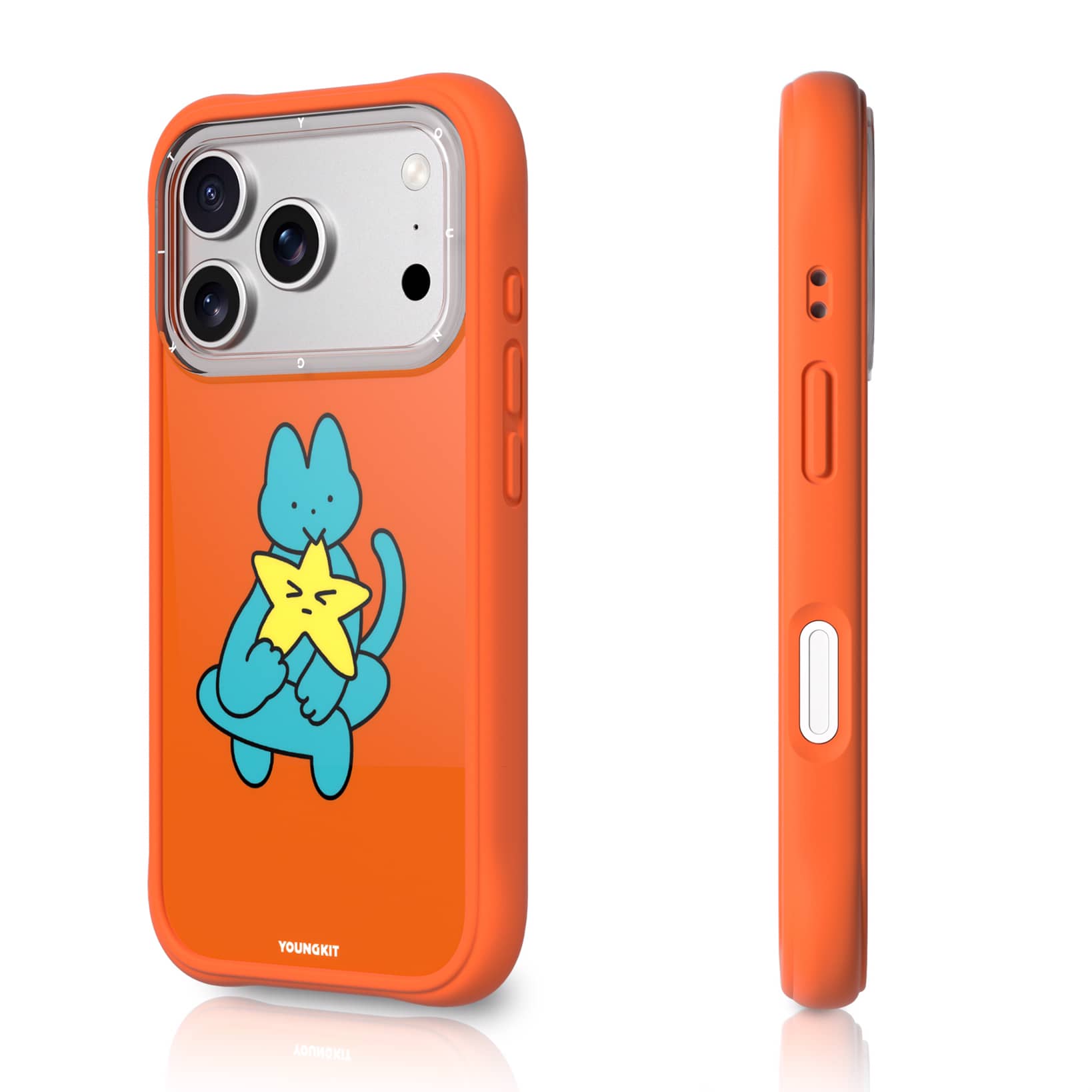 قاب Youngkit یانگ کیت Cat Diary Series نارنجی
